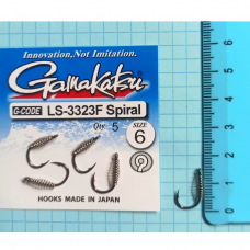 Крючки Gamakatsu LS-3323F Spiral № 6