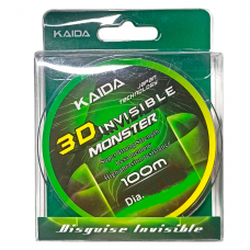 Монофильная леска для рыбалки KAIDA 3D Invisible Monster 100 м, диаметр 0.14 мм