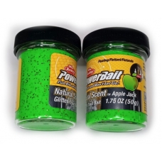 Паста форелевая фруктовая Berkley Паста PowerBait Natural Sсent, зелёная, со вкусом яблока