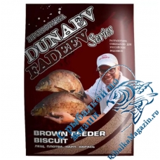 Прикормка DUNAEV-FADEEV 1кг Feeder Brown Biscuit