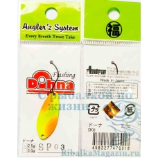 Блесна на форель Angler`z System Area Spoon Dohna 2.5 гр цвет  SP03