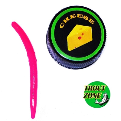 ФОРЕЛЕВАЯ РЕЗИНА TROUT ZONE WAKE WORM 2 3.2''/71mm сыр 11 шт в упаковке