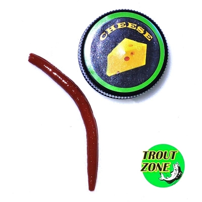 ФОРЕЛЕВАЯ РЕЗИНА TROUT ZONE WAKE WORM 2 3.2''/71mm сыр 11 шт в упаковке