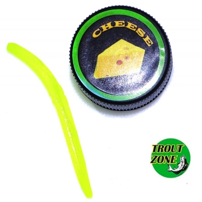 ФОРЕЛЕВАЯ РЕЗИНА TROUT ZONE WAKE WORM 2 3.2''/71mm сыр 11 шт в упаковке